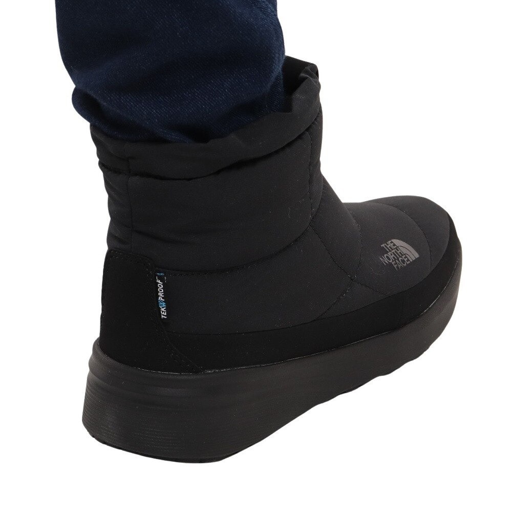 ザ・ノース・フェイス（THE NORTH FACE）（レディース）ブーツ ヌプシ ブーティ ウォータープルーフ 8 ショート ブラック NFW52273 KK カジュアル