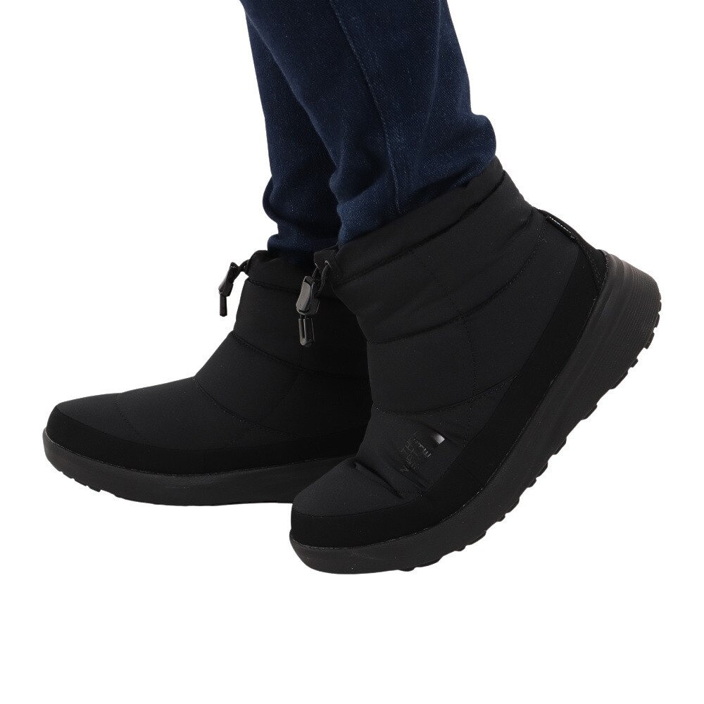 ザ・ノース・フェイス（THE NORTH FACE）（レディース）ブーツ ヌプシ ブーティ ウォータープルーフ 8 ショート ブラック NFW52273 KK カジュアル