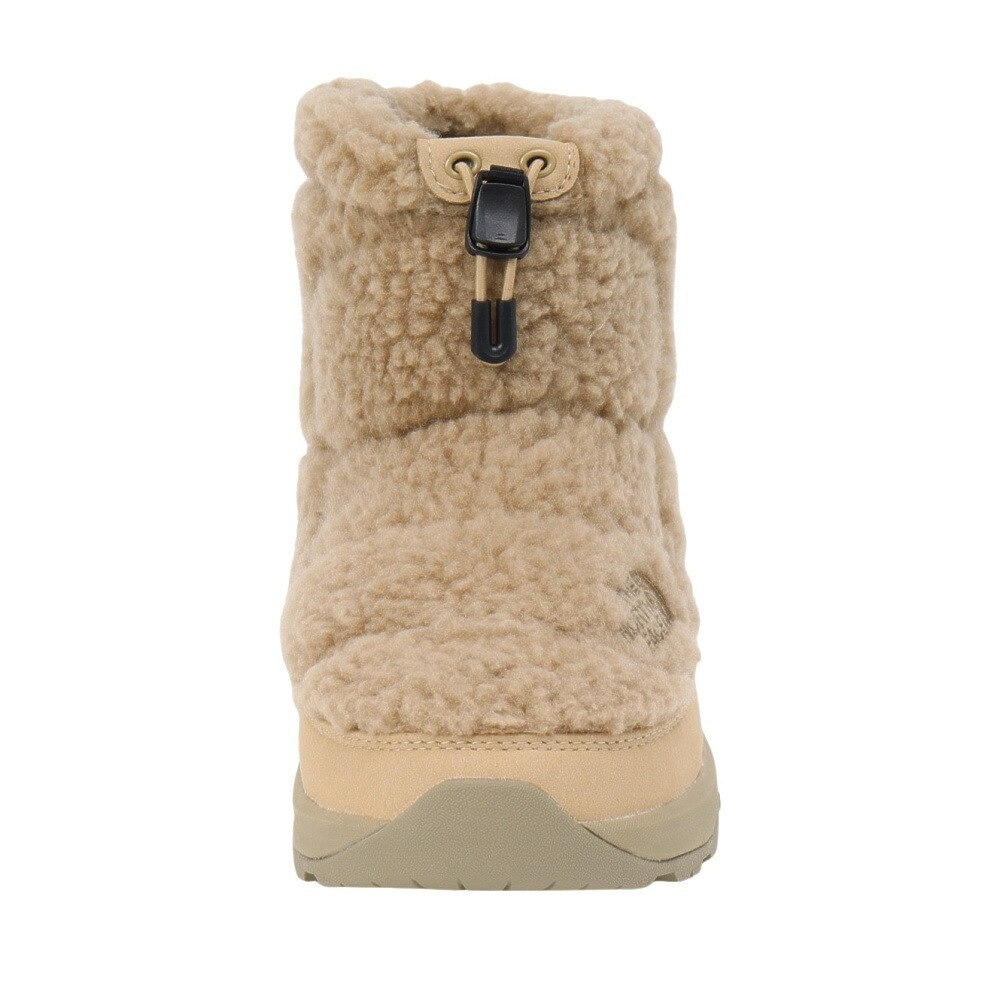 ザ・ノース・フェイス（THE NORTH FACE）（レディース）ブーツ ヌプシ ブーティ ショート フリース ベージュ NFW52476 KT 防風性 ボアブーツ