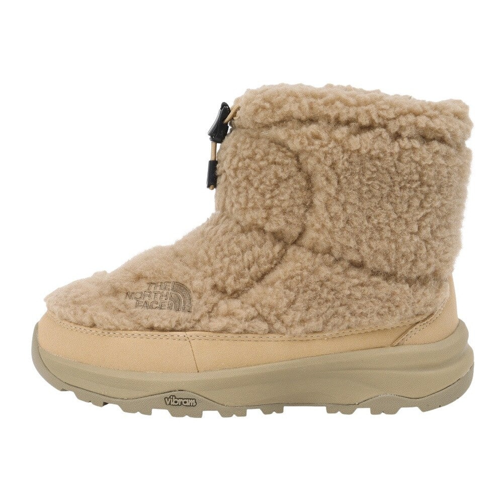 ザ・ノース・フェイス（THE NORTH FACE）（レディース）ブーツ ヌプシ ブーティ ショート フリース ベージュ NFW52476 KT 防風性 ボアブーツ