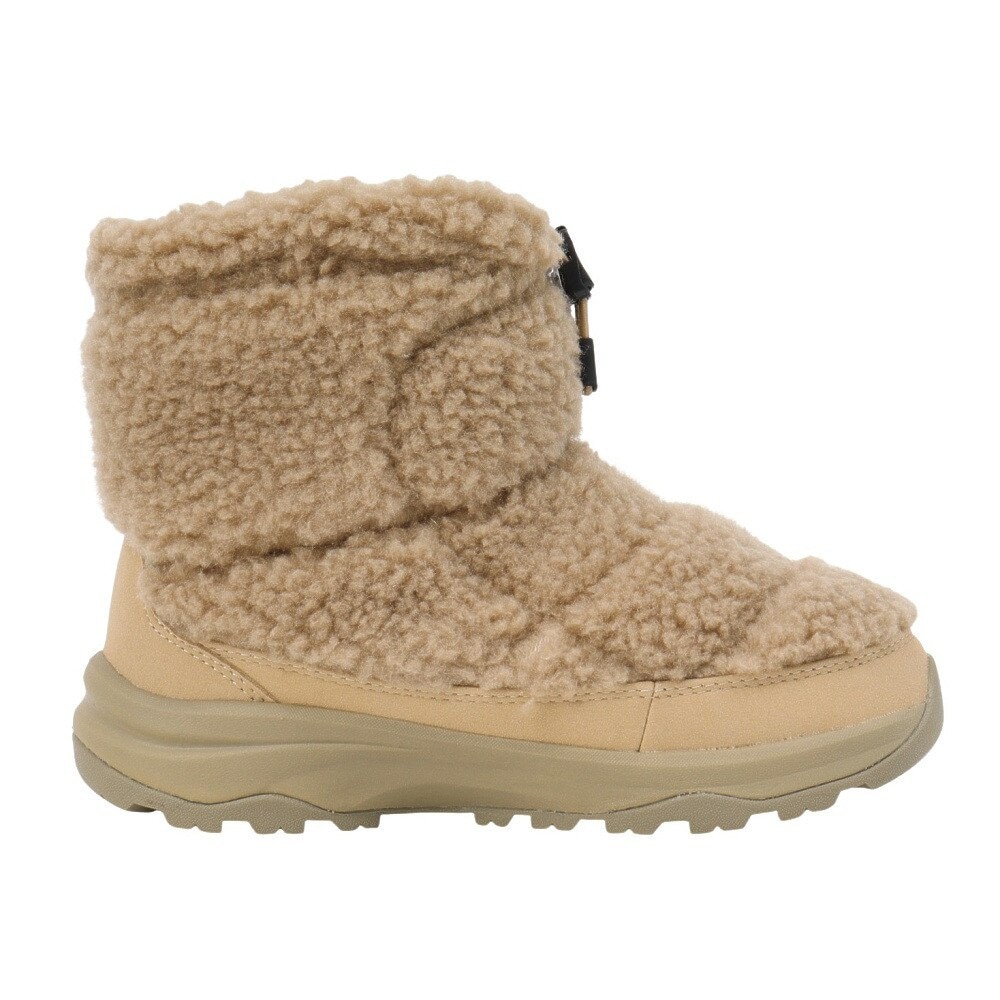 ザ・ノース・フェイス（THE NORTH FACE）（レディース）ブーツ ヌプシ ブーティ ショート フリース ベージュ NFW52476 KT 防風性 ボアブーツ