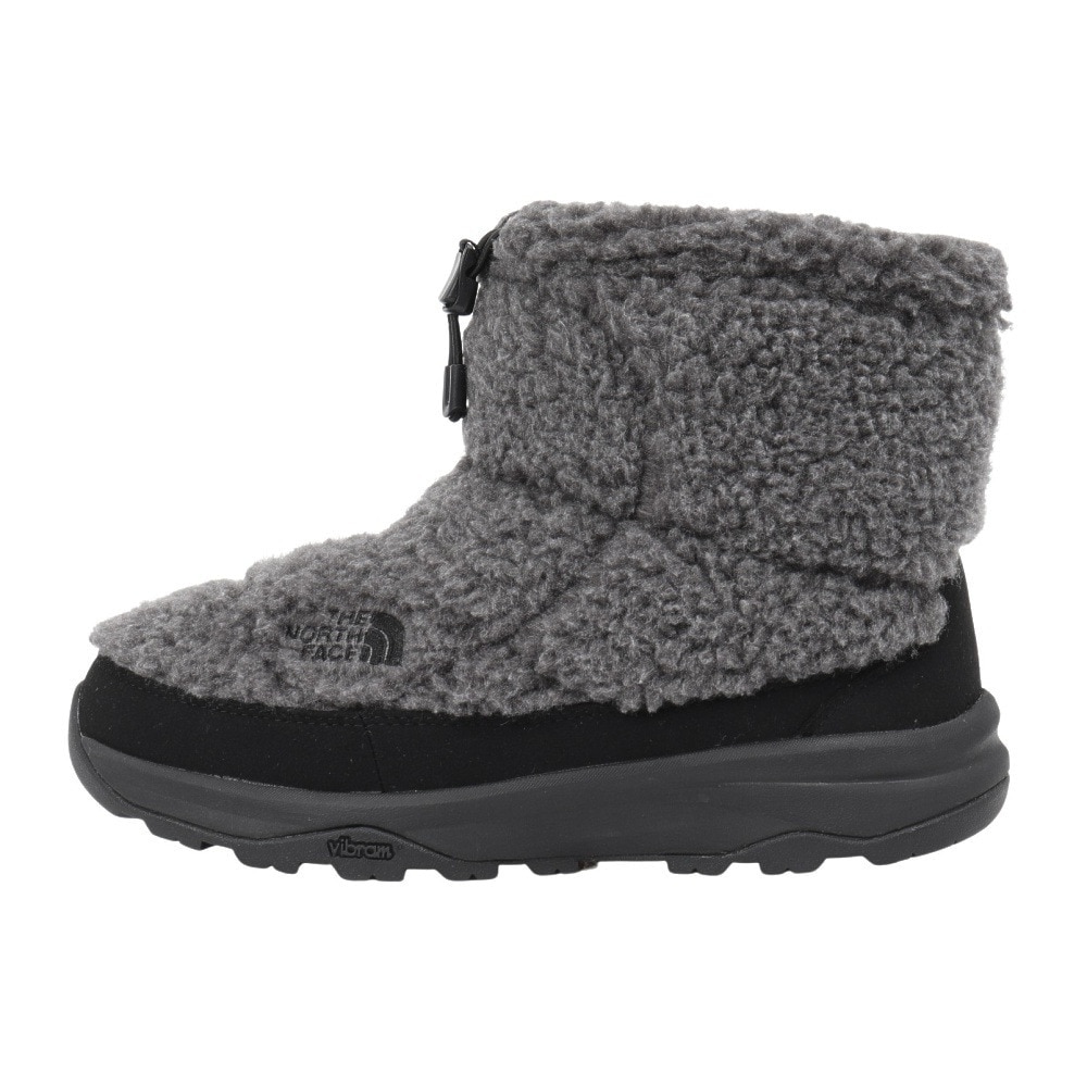 ザ・ノース・フェイス（THE NORTH FACE）（レディース）ブーツ ヌプシ ブーティ ショート フリース グレー NFW52476 MM 防風性 ボアブーツ
