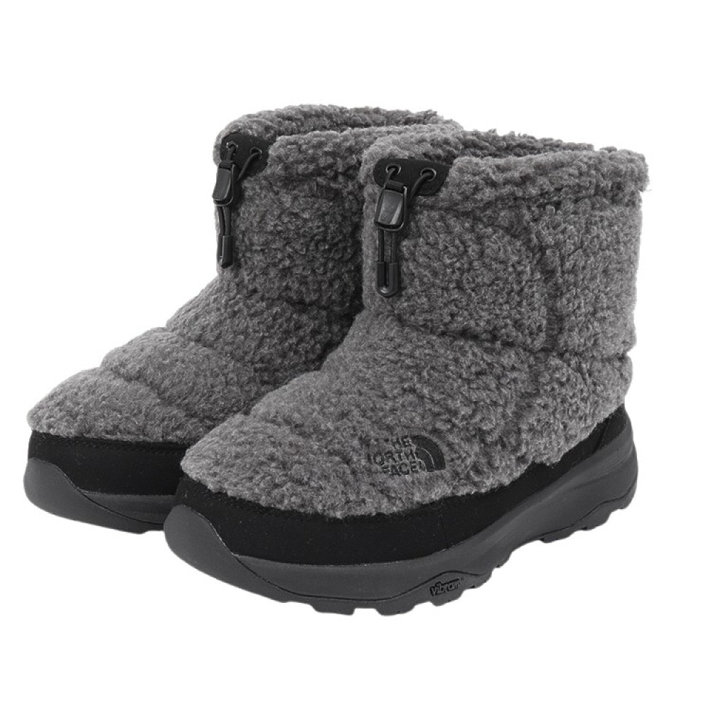ザ・ノース・フェイス（THE NORTH FACE）（レディース）ブーツ ヌプシ ブーティ ショート フリース グレー NFW52476 MM 防風性 ボアブーツ