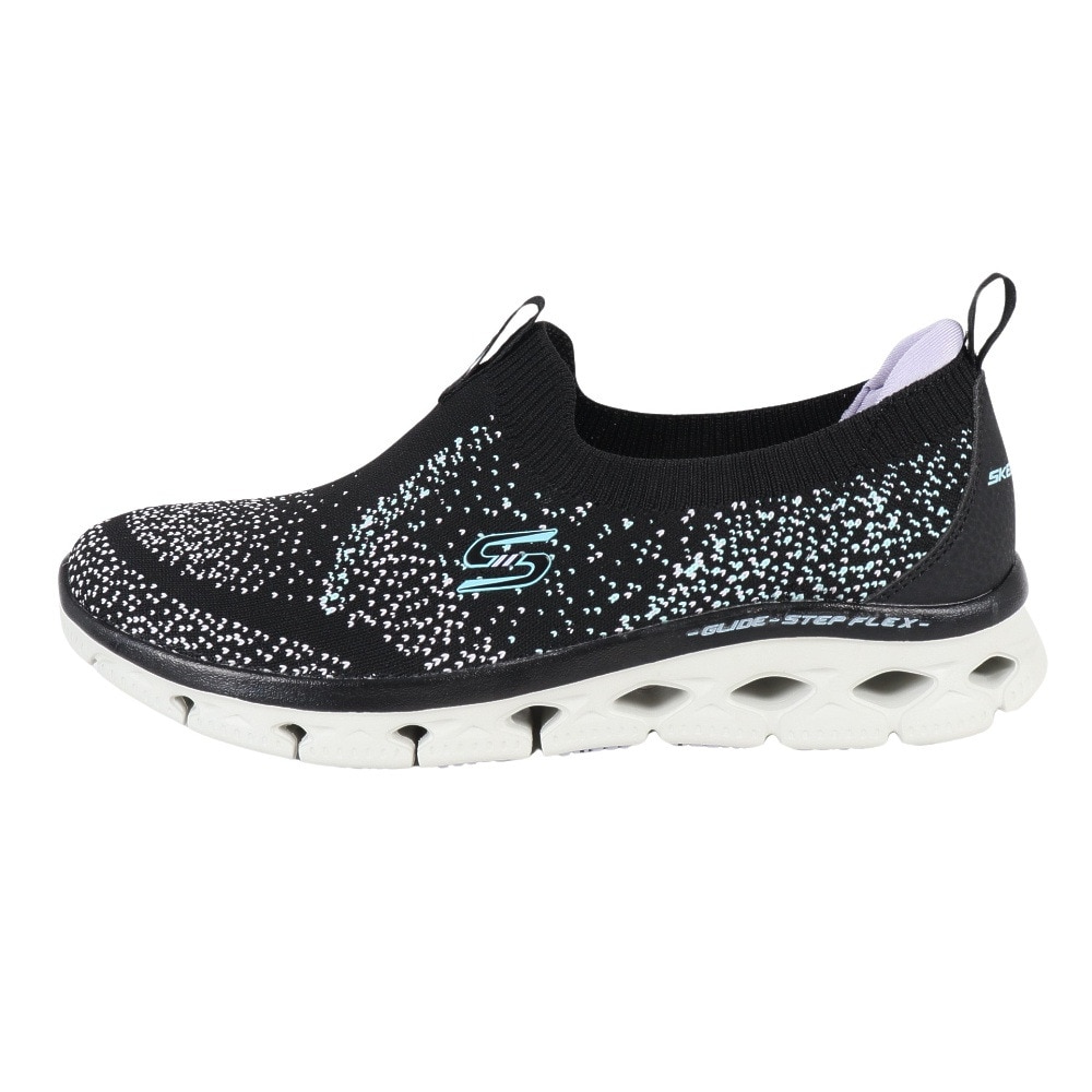 スケッチャーズ（SKECHERS）（レディース）カジュアルシューズ GLIDE-STEP FLEX 104305-BKLV