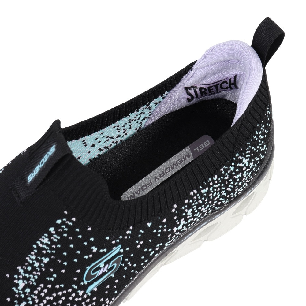 スケッチャーズ（SKECHERS）（レディース）カジュアルシューズ GLIDE-STEP FLEX 104305-BKLV