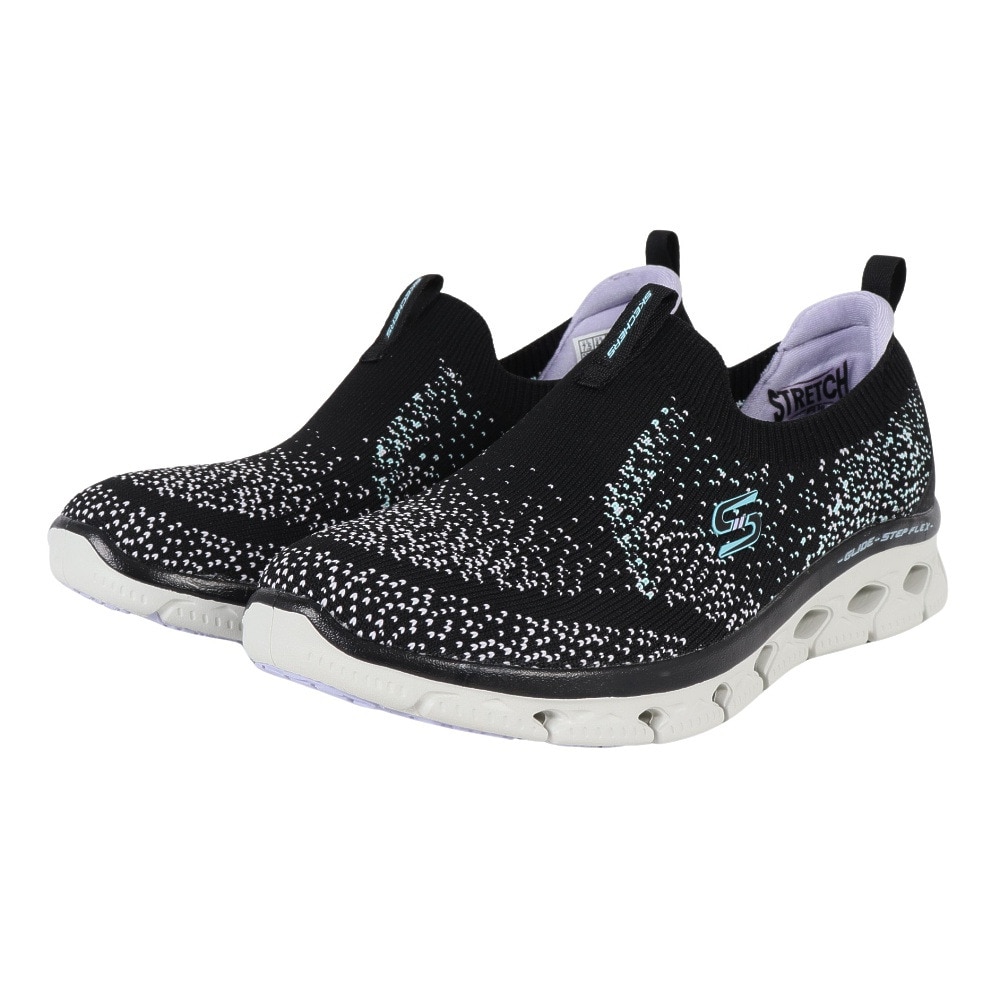 スケッチャーズ（SKECHERS）（レディース）カジュアルシューズ GLIDE-STEP FLEX 104305-BKLV