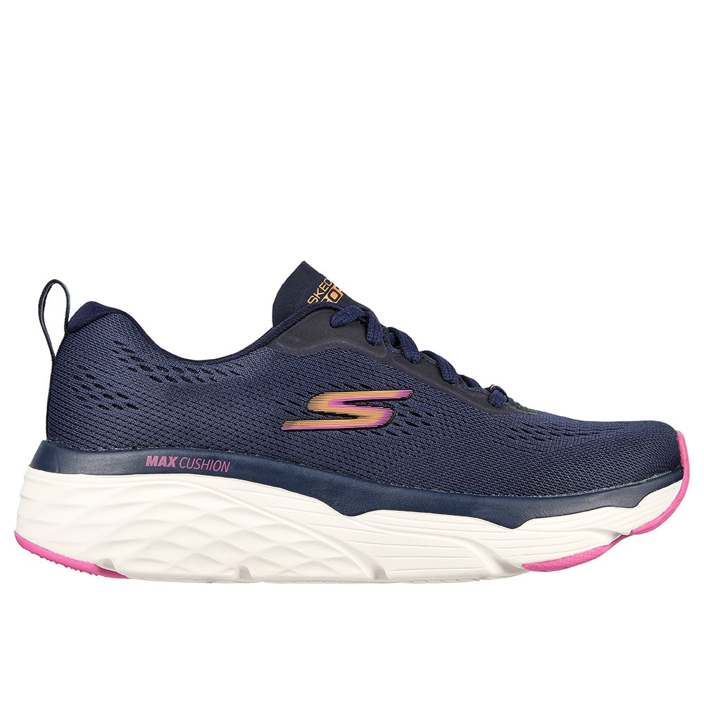 スケッチャーズ（SKECHERS）（レディース）カジュアルシューズ マックスクッショニングエリート ネイビー 128262-NVY スニーカー スポーツ 軽量 クッション性