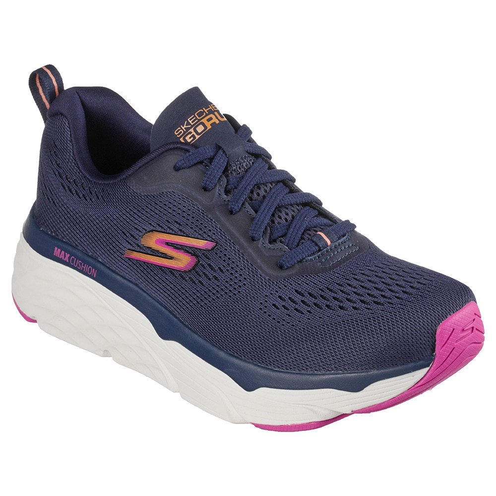 スケッチャーズ（SKECHERS）（レディース）カジュアルシューズ マックスクッショニングエリート ネイビー 128262-NVY スニーカー スポーツ 軽量 クッション性