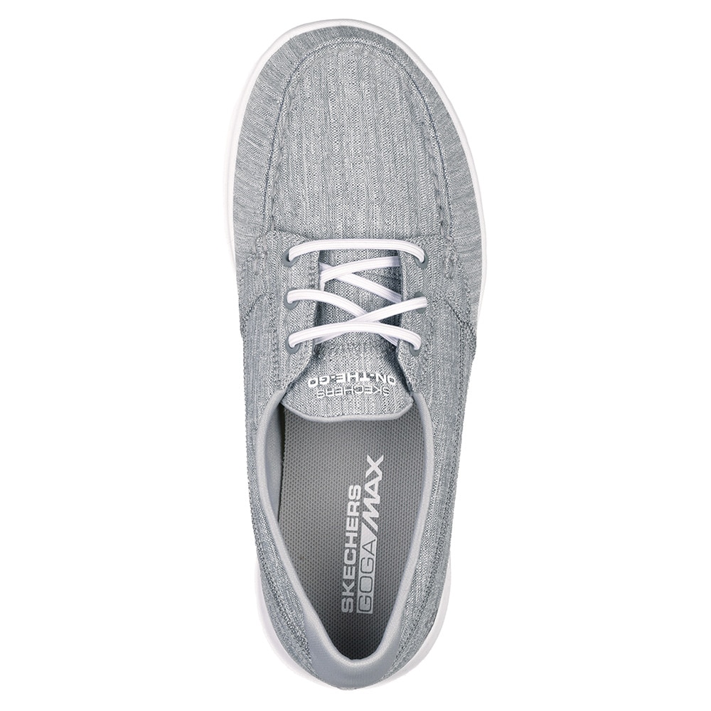 スケッチャーズ（SKECHERS）（レディース）カジュアルシューズ ゴーウォークライト イスラ グレー 15433-GRY スニーカー タウン 日常履き シンプル おしゃれ
