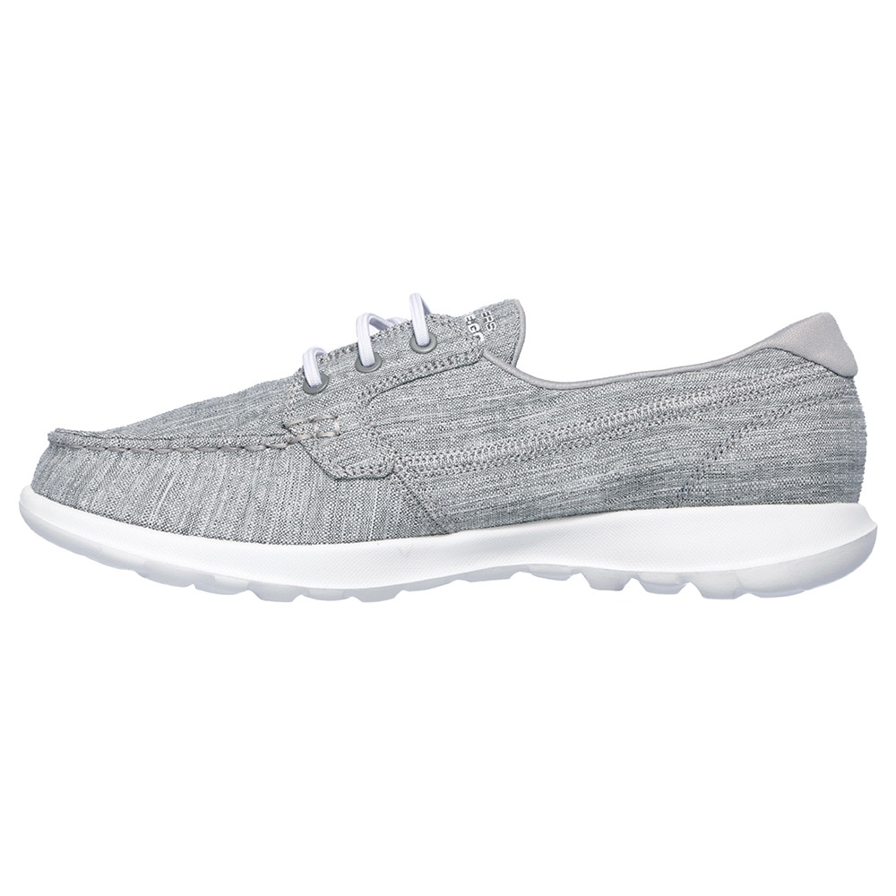 スケッチャーズ（SKECHERS）（レディース）カジュアルシューズ ゴーウォークライト イスラ グレー 15433-GRY スニーカー タウン 日常履き シンプル おしゃれ