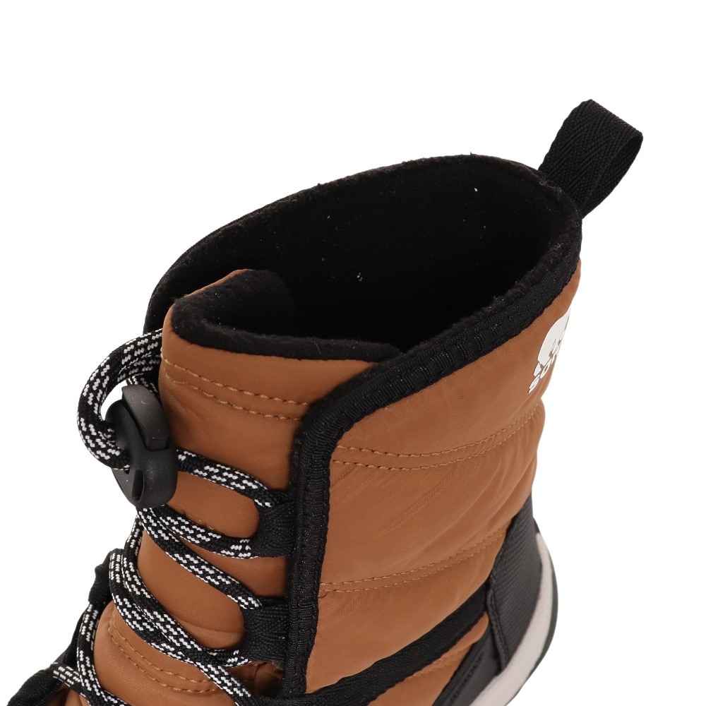 ソレル（SOREL）（キッズ）ショートブーツ ジュニア キャメル  ユース ウィットニー II ショートレース WP NY3903 287 アウトドア 防寒 保温 通学 雪道 