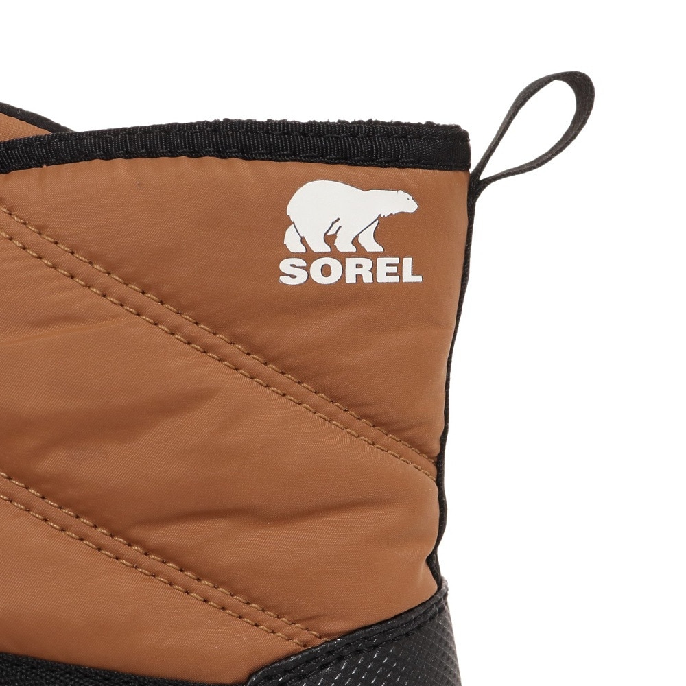 ソレル（SOREL）（キッズ）ショートブーツ ジュニア キャメル ユース ウィットニー II ショートレース WP NY3903 287 アウトドア 防寒 保温 通学 雪道 