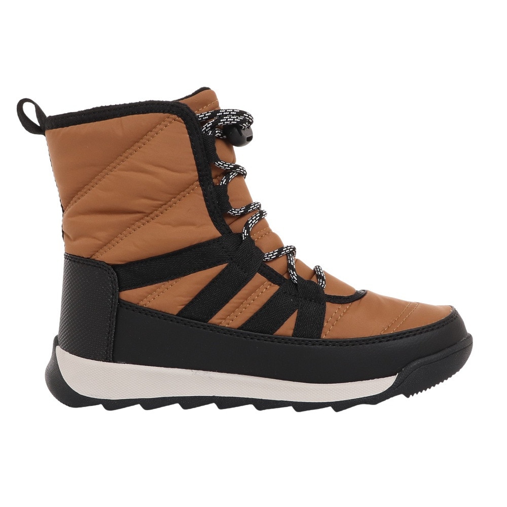 ソレル（SOREL）（キッズ）ショートブーツ ジュニア キャメル  ユース ウィットニー II ショートレース WP NY3903 287 アウトドア 防寒 保温 通学 雪道 