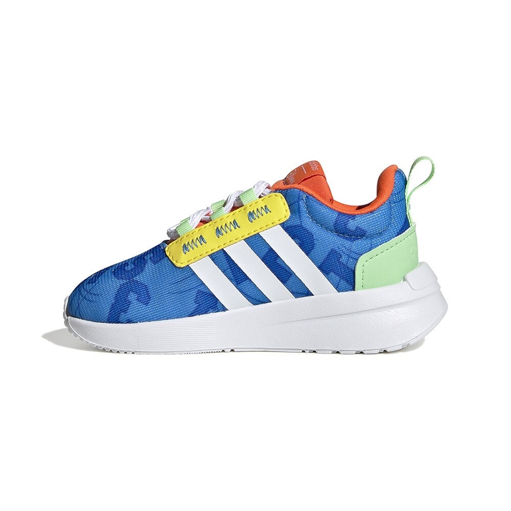 アディダス（adidas）（キッズ）アディダス×ディズニー レーサー TR21 ブルー ホワイトgY6644 ドナルドダック ジュニア スポーツシューズ スリッポン 