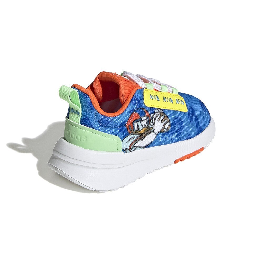 アディダス（adidas）（キッズ）アディダス×ディズニー レーサー TR21 ブルー ホワイトgY6644 ドナルドダック ジュニア スポーツシューズ スリッポン 