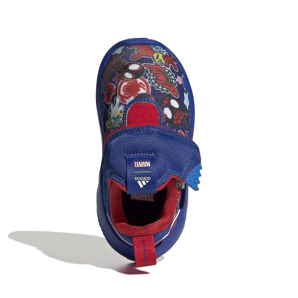 アディダス（adidas）（キッズ）アディダス×マーベル Suru365 マーベル おしえて! スパイダーマン スリッポン ブルー レッド GY9098 ジュニア 運動靴