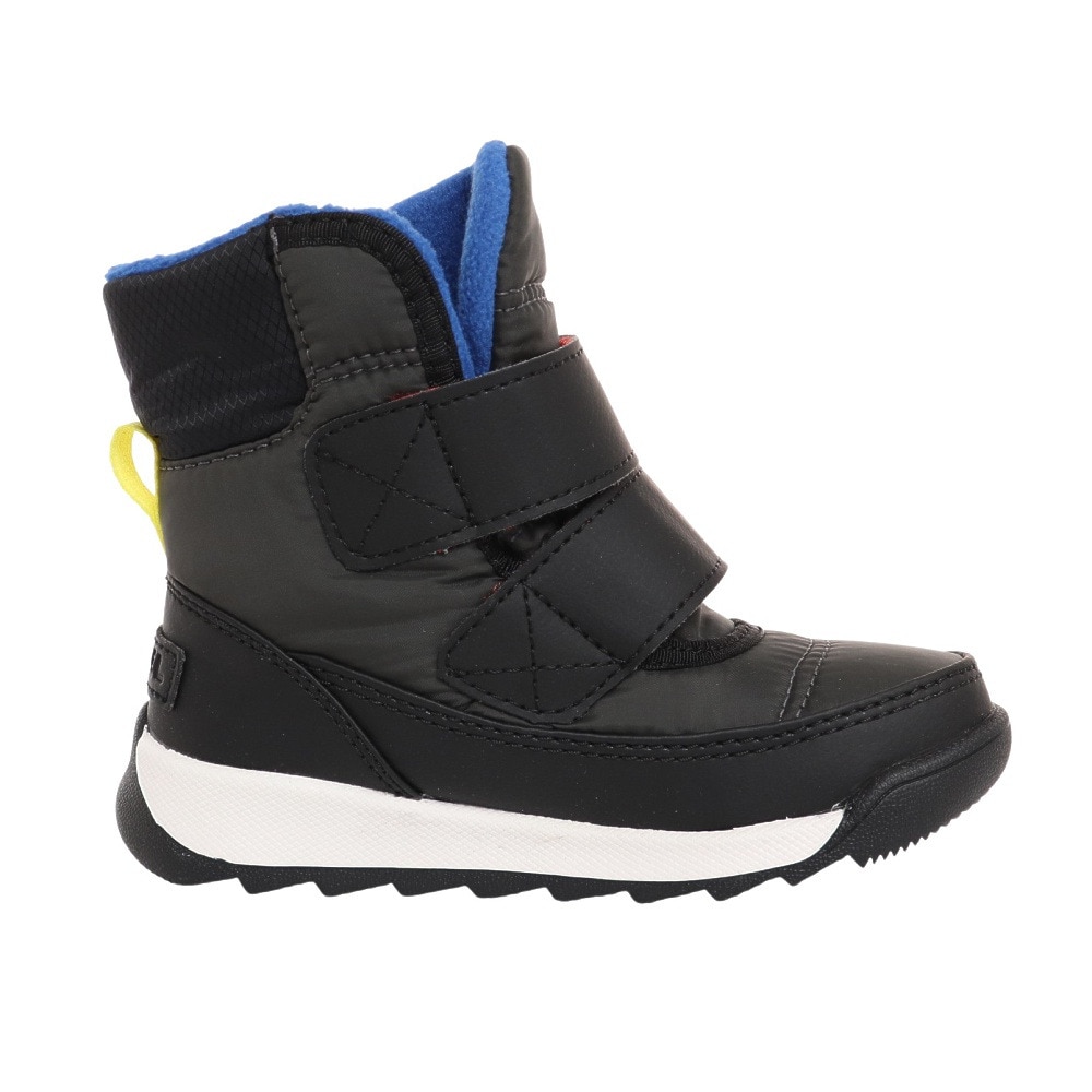 ソレル（SOREL）（キッズ）ジュニアスノーブーツ 防水 チルドレンウィットニー2ストラップ WP チャコールグレー NC3919 048 雪遊び 防滑 ベルト付き