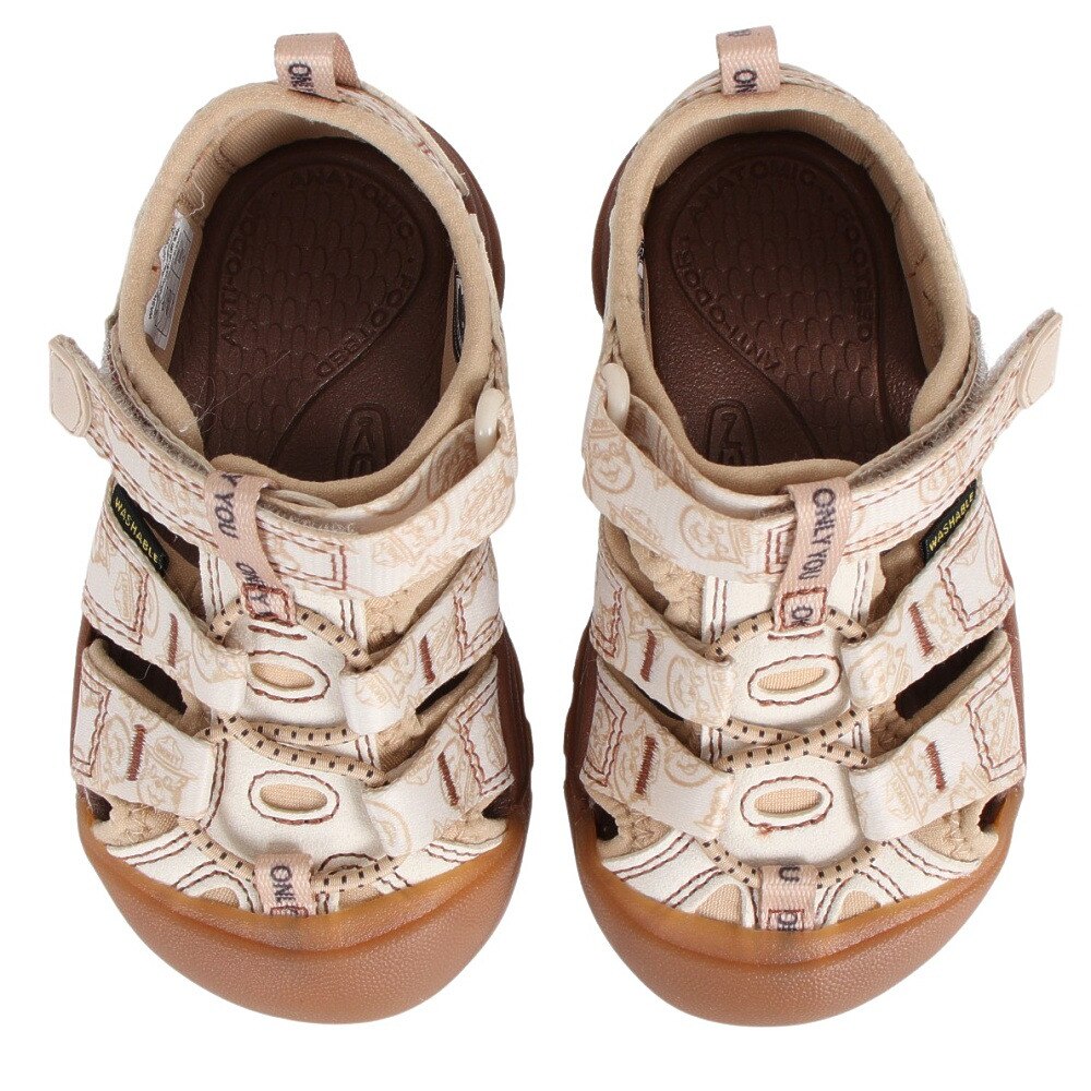 キーン（KEEN）（キッズ）カジュアルシューズ ニューポート エイチツー × Smokey Bear サンダル ベージュ 1027155 スニーカー トドラー 防滑性 抗菌防臭