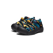 キーン(KEEN)(キッズ)カジュアルシューズ ニューポート エイチツー サンダル ブラック 1027381 カジュアル スニーカー 防滑性 抗菌防臭 レジャー タウン