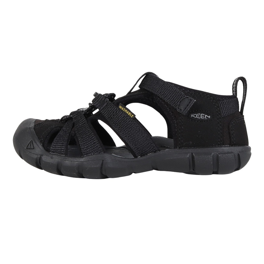 キーン（KEEN）（キッズ）カジュアルシューズ シーキャンプ ツー シーエヌエックス サンダル ブラック グレー 1027412 スニーカー 防滑性 抗菌防臭 レジャー