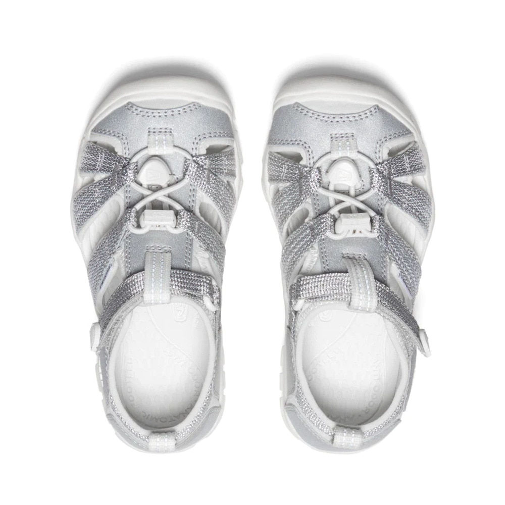 キーン（KEEN）（キッズ）カジュアルシューズ シーキャンプ ツー シーエヌエックス サンダル シルバー ホワイト 1027414 スニーカー 防滑性 抗菌防臭 レジャー
