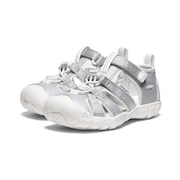 キーン(KEEN)(キッズ)カジュアルシューズ シーキャンプ ツー シーエヌエックス サンダル シルバー ホワイト 1027414 スニーカー 防滑性 抗菌防臭 レジャー