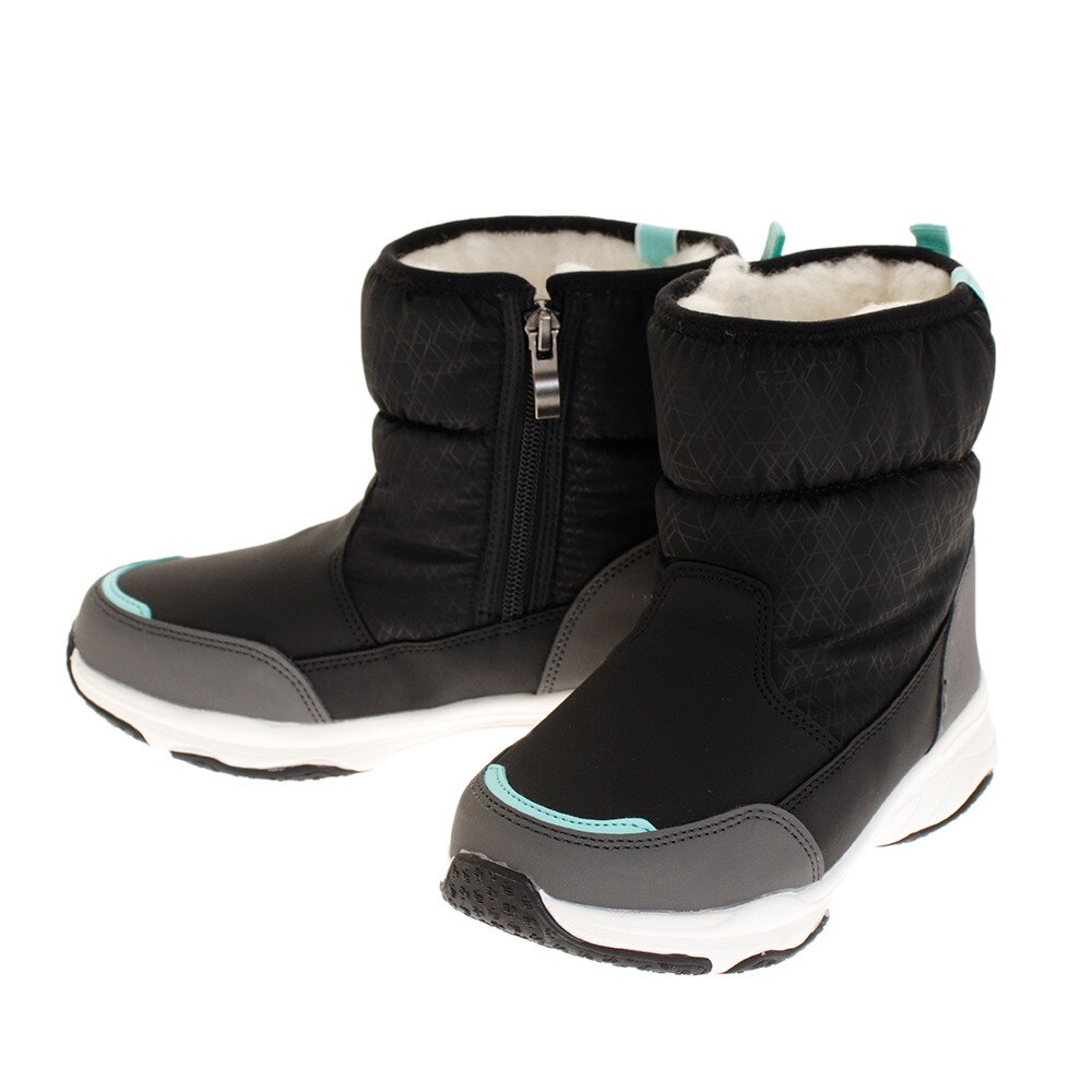  ジュニア ブーツ SNOWMAN J1980K-Black/Mint カジュアルシューズ