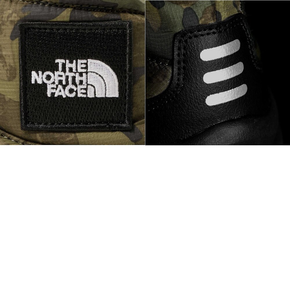 ノースフェイス（THE NORTH FACE）（キッズ）ジュニア ブーツ 迷彩柄 ヌプシ ブーティ ロゴ ショート SE NFJ52281 TF ウィンターシューズ