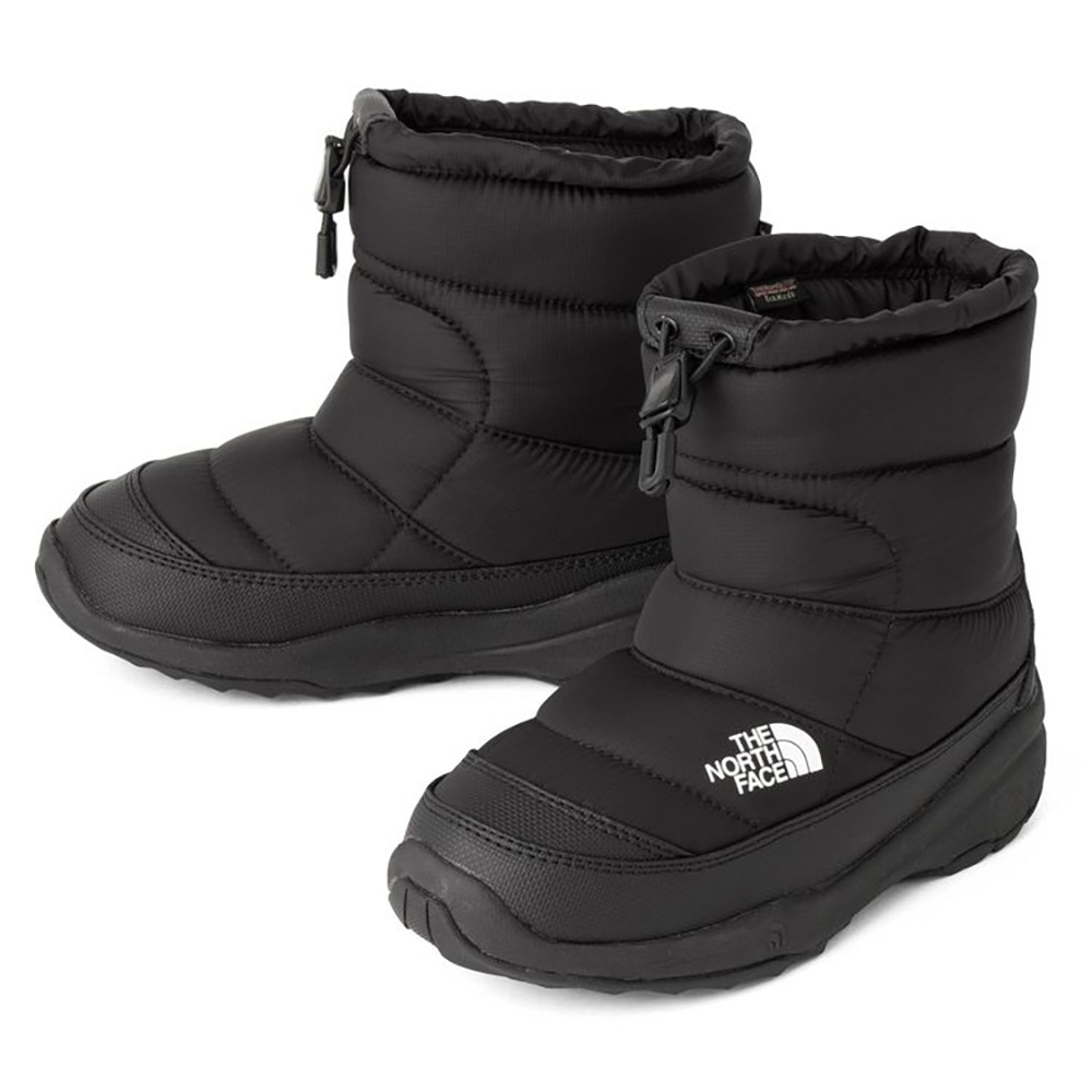 ノースフェイス（THE NORTH FACE）（キッズ）ジュニア ショートブーツ 黒 ジュニア ヌプシ ブーティ ウォータープルーフ ブラック NFJ52287 K カジュアル 防寒 