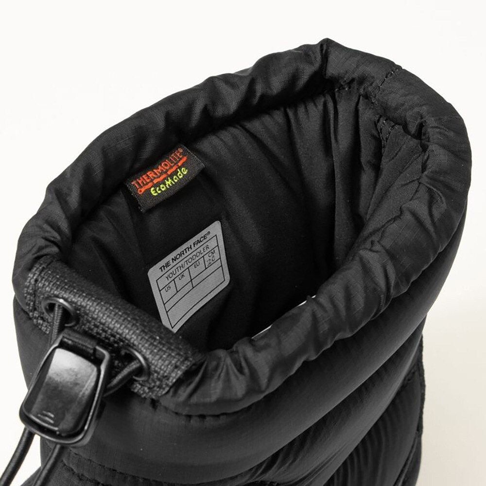 ノースフェイス（THE NORTH FACE）（キッズ）ジュニア ショートブーツ 黒 ジュニア ヌプシ ブーティ ウォータープルーフ ブラック NFJ52287 K カジュアル 防寒 