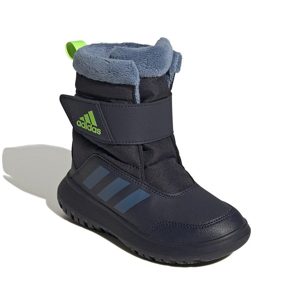 アディダス（adidas）（キッズ）ジュニア ブーツ 紺 ウィンタープレー WINTERPLAY C ネイビー ブルー GZ6796