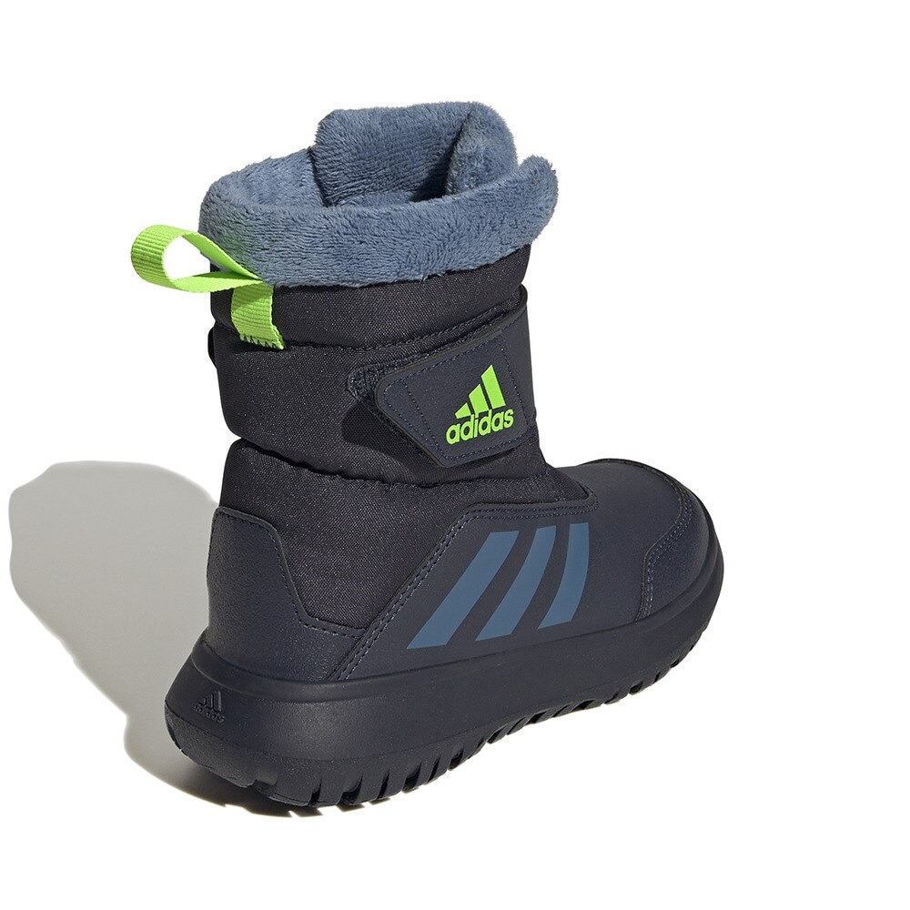 アディダス（adidas）（キッズ）ジュニア ブーツ 紺 ウィンタープレー WINTERPLAY C ネイビー ブルー GZ6796