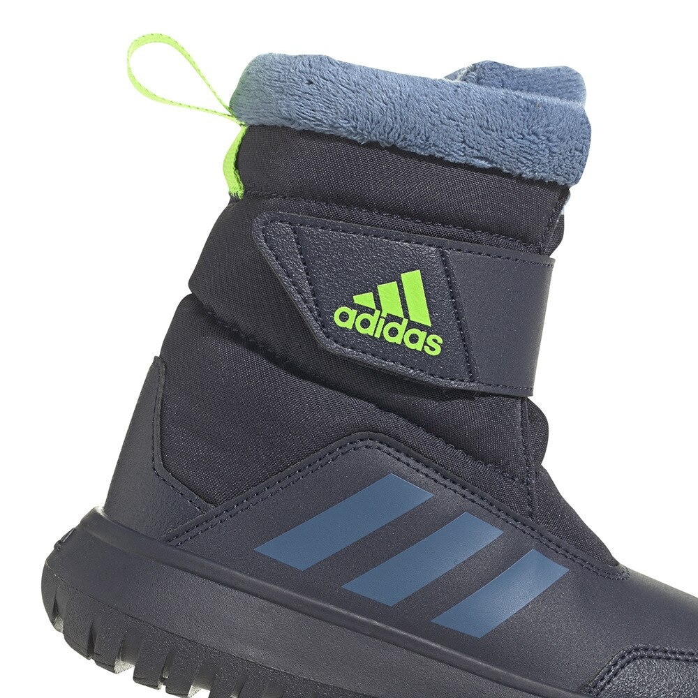 アディダス（adidas）（キッズ）ジュニア ブーツ 紺 ウィンタープレー WINTERPLAY C ネイビー ブルー GZ6796