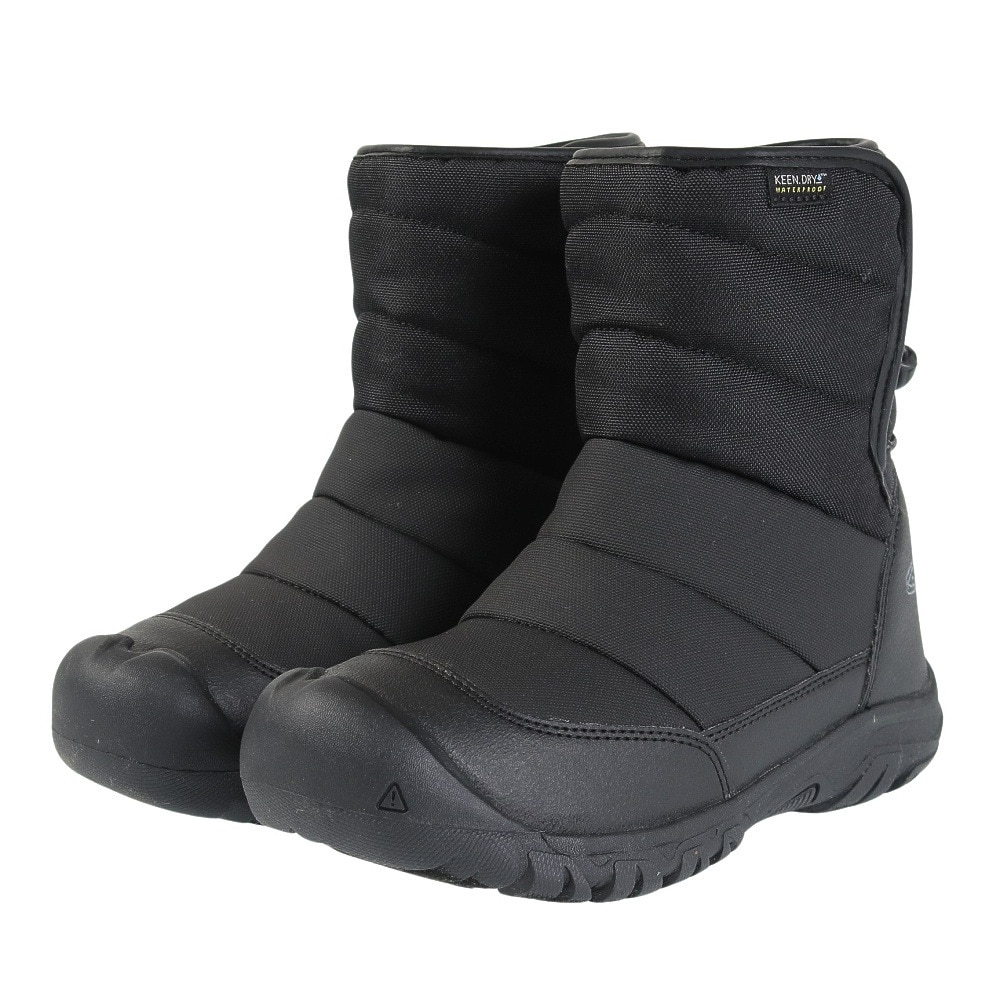 キーン（KEEN）（キッズ）ビッグキッズ カジュアルシューズ パフライダー ウォータープルーフ 防水ウインターブーツ 1027959
