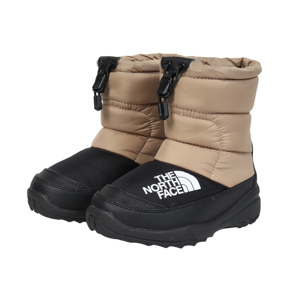 ザ・ノース・フェイス（THE NORTH FACE）（キッズ）ジュニア ブーツ ヌプシ ブーティ VII ベージュ NFJ52288 KT 保温 防水 雪 雪道 雪遊び ウィンターブーツ 冬