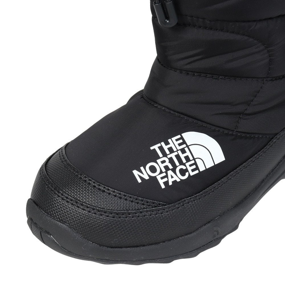 ザ・ノース・フェイス（THE NORTH FACE）（キッズ）ジュニアブーツ ヌプシ ブーティ VII ブラック NFJ52288 K ウィンターブーツ 防水 保温 雪 雪遊び シンプル