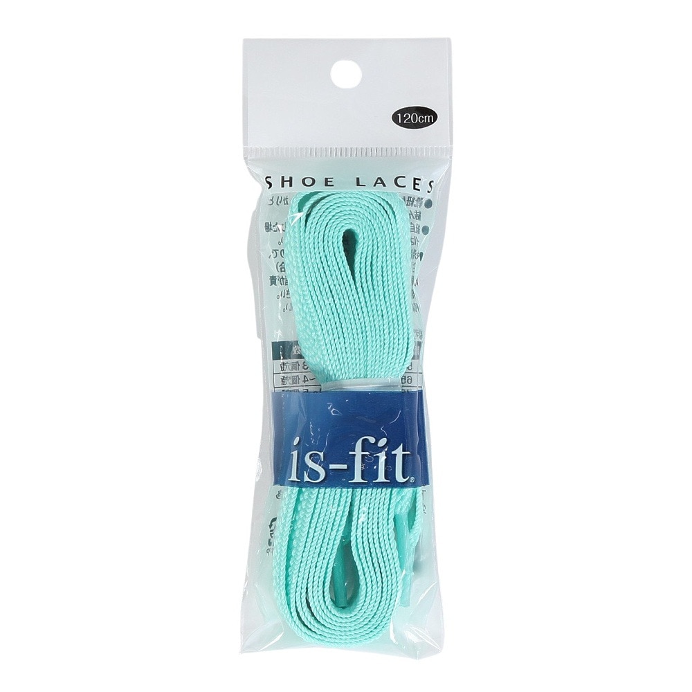 イズフィット（is-fit）（メンズ、レディース、キッズ）シューレース 靴ひも X ポリエステル ミント 120cm