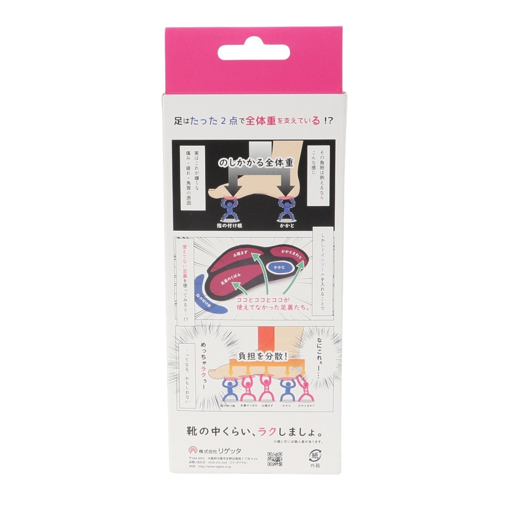 リゲッタ（Re:getA）（メンズ、レディース）中敷き ルーペインソール MTR-1