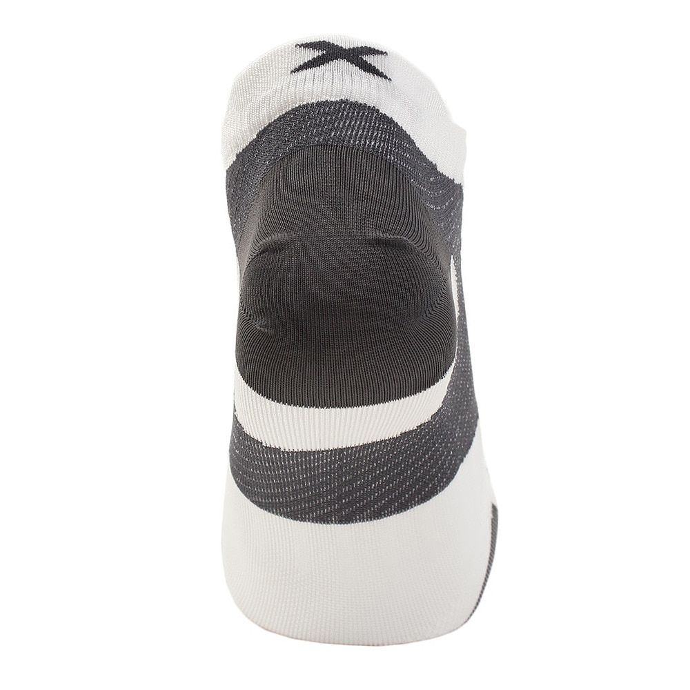 ツー・タイムズ・ユー（2XU）（メンズ）ベクターウルトラライトノーショーソックス UA5041E-WHT/GRY