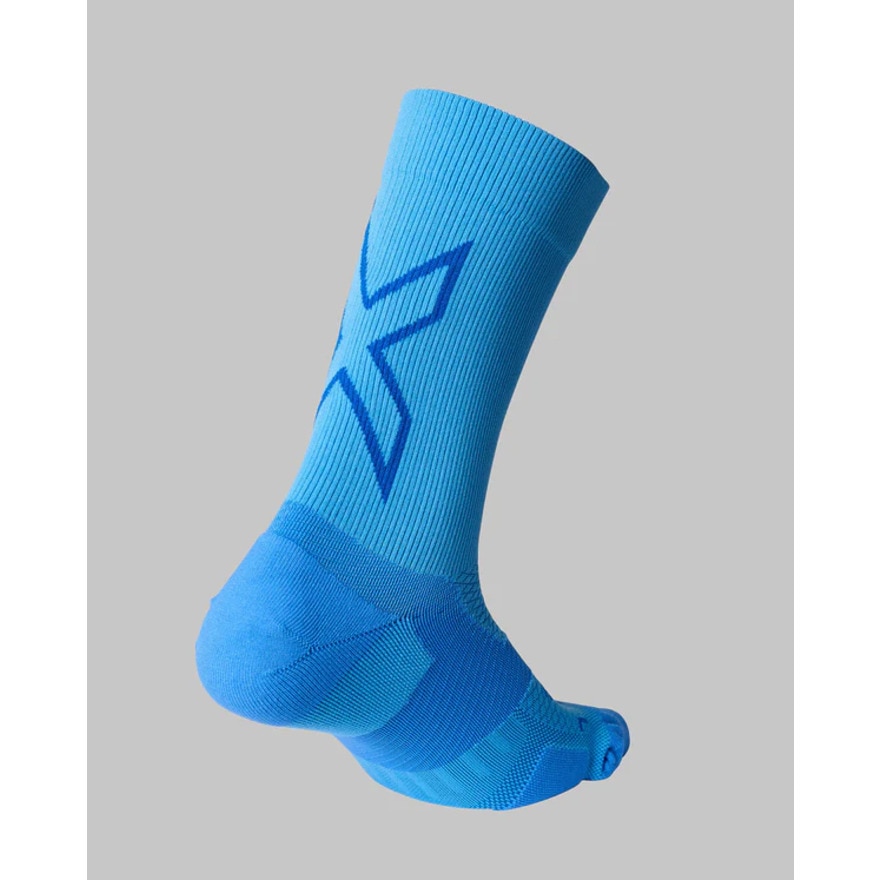 ツー・タイムズ・ユー（2XU）（メンズ）ランニングソックス 5本指 靴下 ベクターライトクッションクルーソックス UA7005E-AZB/SUF