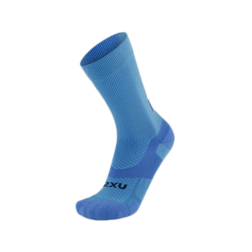 ツー・タイムズ・ユー（2XU）（メンズ）ランニングソックス 5本指 靴下 ベクターライトクッションクルーソックス UA7005E-AZB/SUF