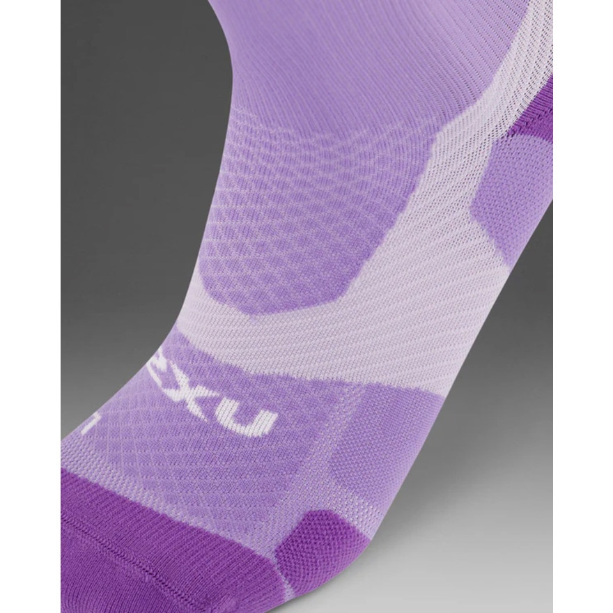 ツー・タイムズ・ユー（2XU）（メンズ）ランニングソックス 5本指 靴下 ベクターライトクッションクルーソックス UA7005E-GFZ/WHT