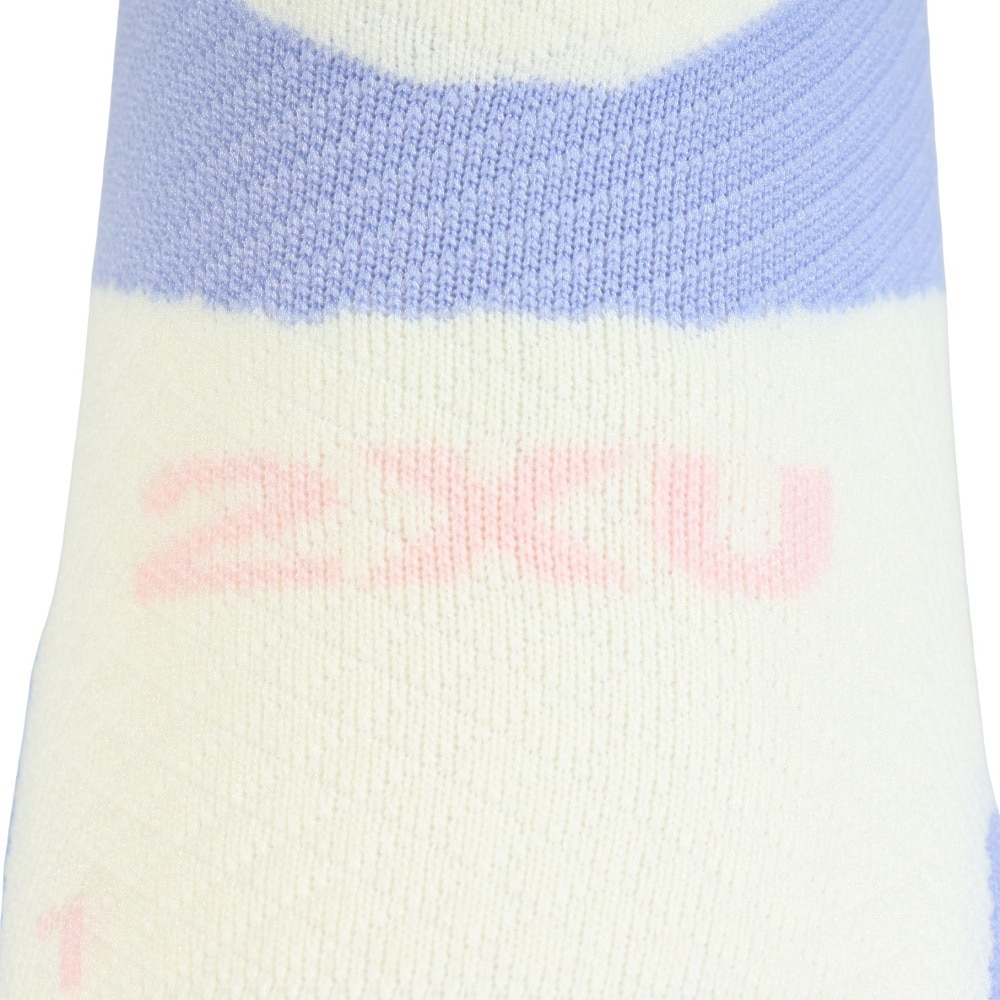 ツー・タイムズ・ユー（2XU）（メンズ、レディース）ランニングソックス 靴下 ヴェクターライトクッション クルーソックス UA7005E-OFF/LAV