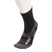 ツー・タイムズ・ユー(2XU)(メンズ)ベクターウルトラライトクルーソックス UA5051e-BLK/TTM