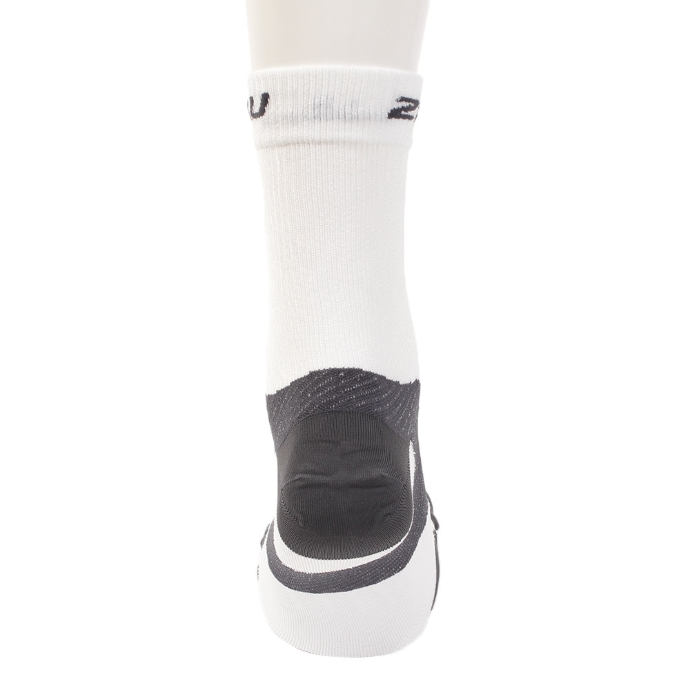 ツー・タイムズ・ユー（2XU）（メンズ）ベクターウルトラライトクルーソックス UA5051e-WHT/GRY