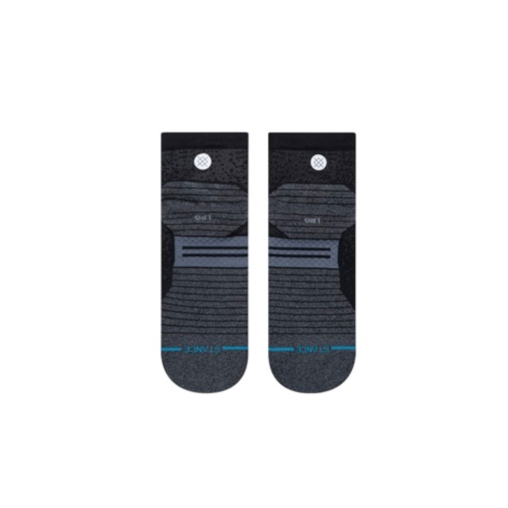スタンス（STANCE）（メンズ、レディース）ランニングソックス 靴下 シュート丈 ソックス RUN QTR ST A348A20RQS#BLK