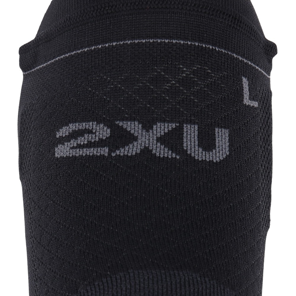 ツー・タイムズ・ユー（2XU）（メンズ、レディース）靴下 ベクター ウルトラライト1/4 クルー コンプレッションソックス UA7028E-BLK/BLK