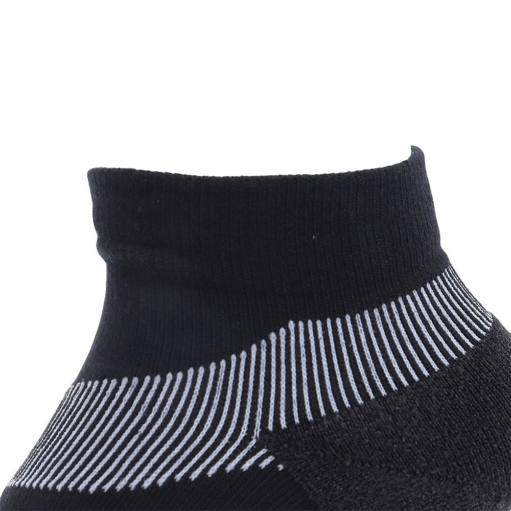 デサント（DESCENTE）（メンズ、レディース）ランニングソックス 靴下 MoveSox ブラック ホワイト DOAVJB01 BKWH アンクル丈 スポーツ スパイラルサポート