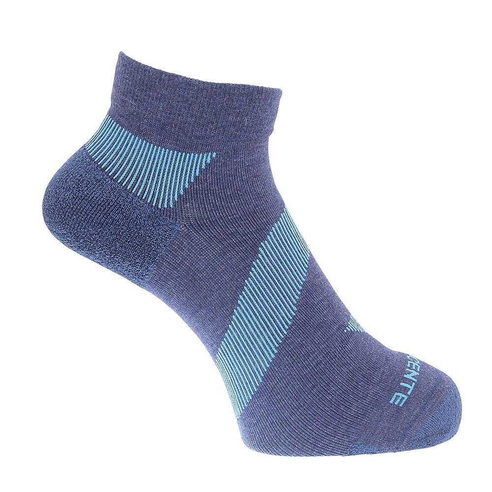 デサント（DESCENTE）（メンズ、レディース）ランニングソックス 靴下 MoveSox ネイビー ブルー DOAVJB01 NVBL アンクル丈 スポーツ スパイラルサポート