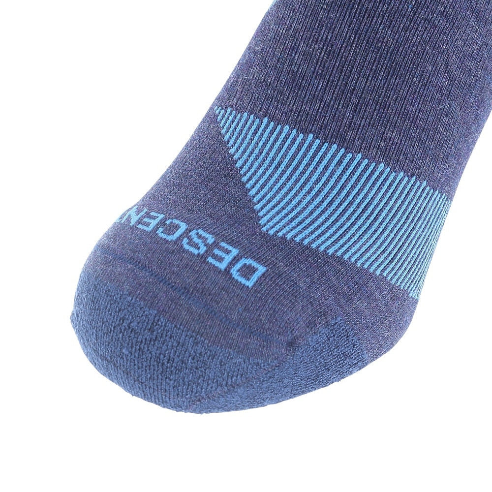 デサント（DESCENTE）（メンズ、レディース）ランニングソックス 靴下 MoveSox ネイビー ブルー DOAVJB01 NVBL アンクル丈 スポーツ スパイラルサポート